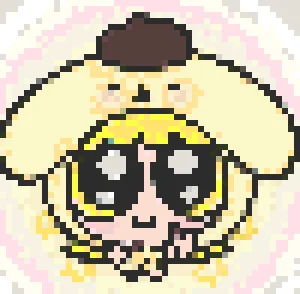 Cute Powerpuff Girl アイロンビーズ図案（無料プリント）