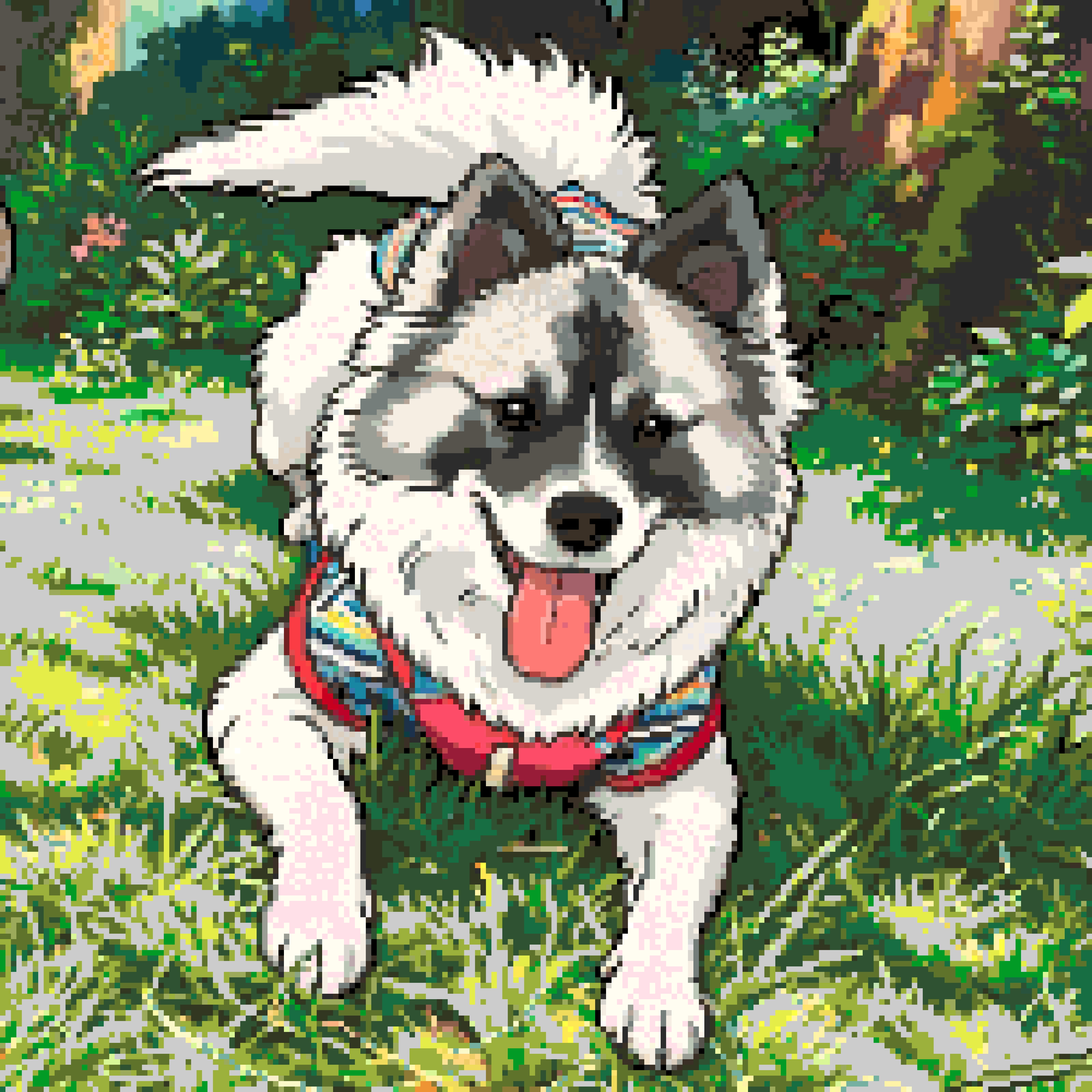 Cute Puppy 4 fuse bead pattern