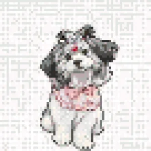Cute Puppy Bügelperlen-Muster (Kostenlos Druckbar)