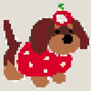 Dachshund 2 Padrão de Contas de Fusão (Imprimível Grátis)