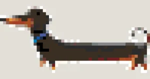 Dachshund Fuse Bead Pattern (Free Printable)