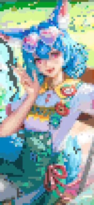 Daji アイロンビーズ図案（無料プリント）