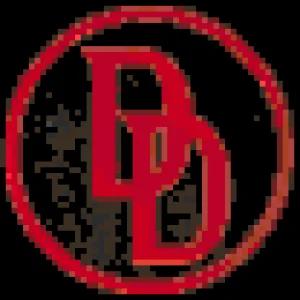 Daredevil Logo نمط خرز دمج (طباعة مجانية)