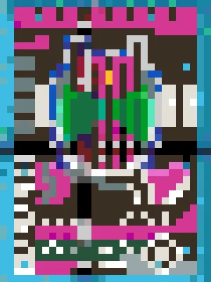 Decade 2 アイロンビーズ図案（無料プリント）