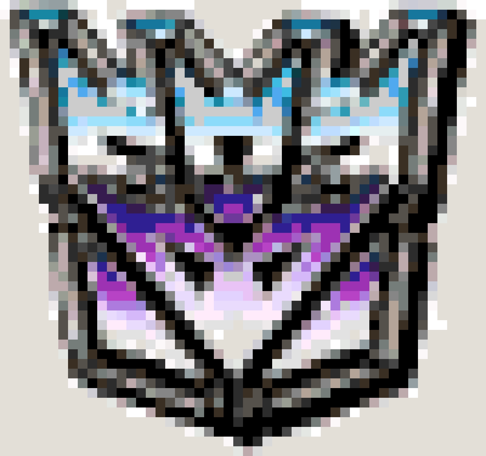 Decepticon Logo fuse bead pattern
