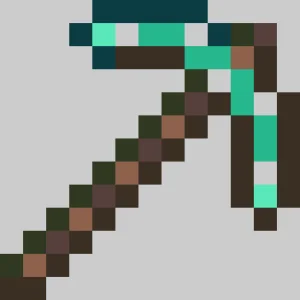 Diamond Pickaxe 2 نمط خرز دمج (طباعة مجانية)