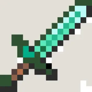 Espada de diamante Padrão de Contas de Fusão (Imprimível Grátis)