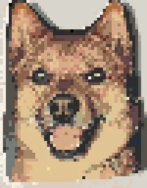Dog 3 Схема Термомозаики (Бесплатная Печать)