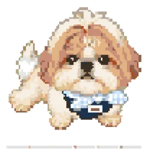 Dog 9 Patrón de Cuentas de Fusión (Imprimible Gratis)