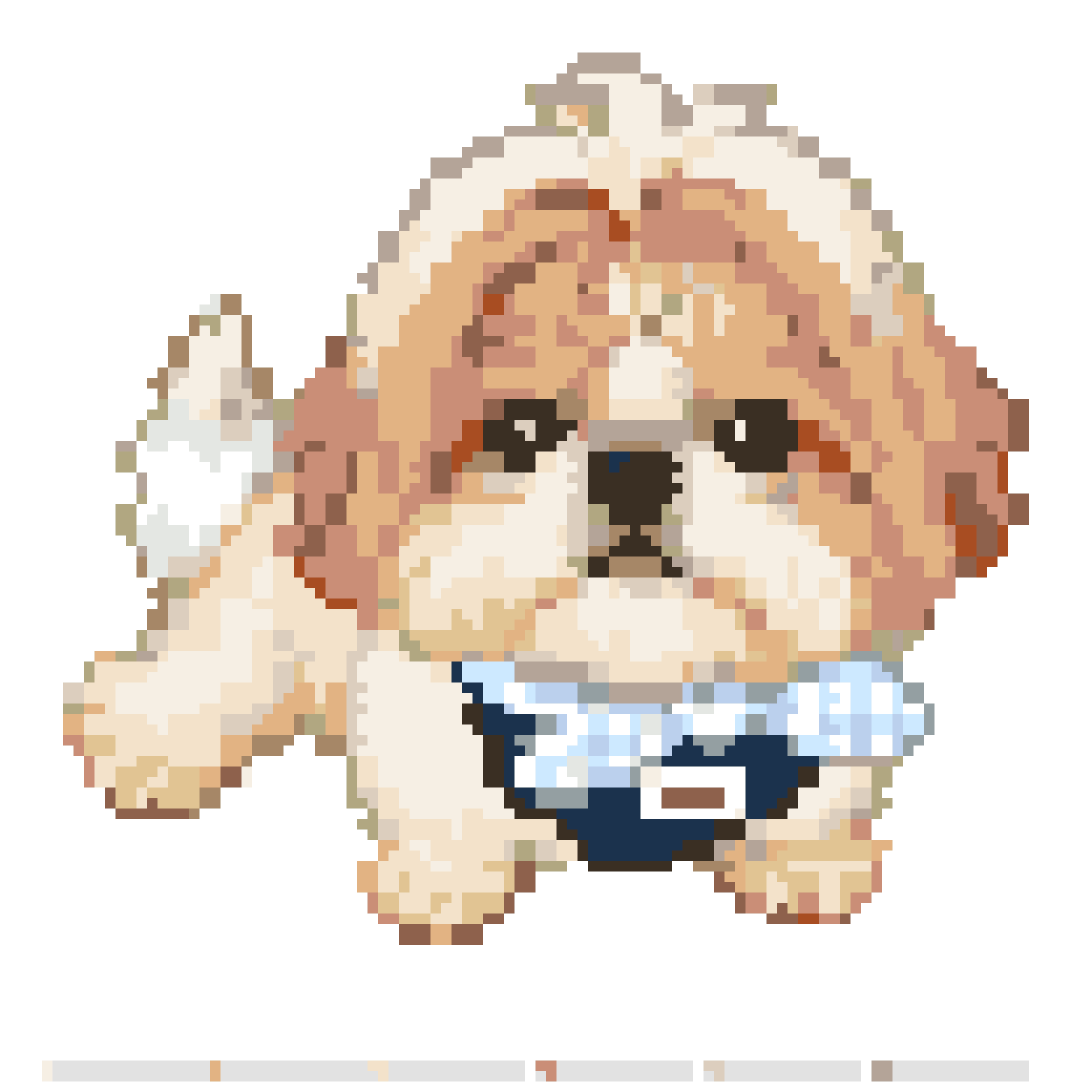 Dog fuse bead pattern