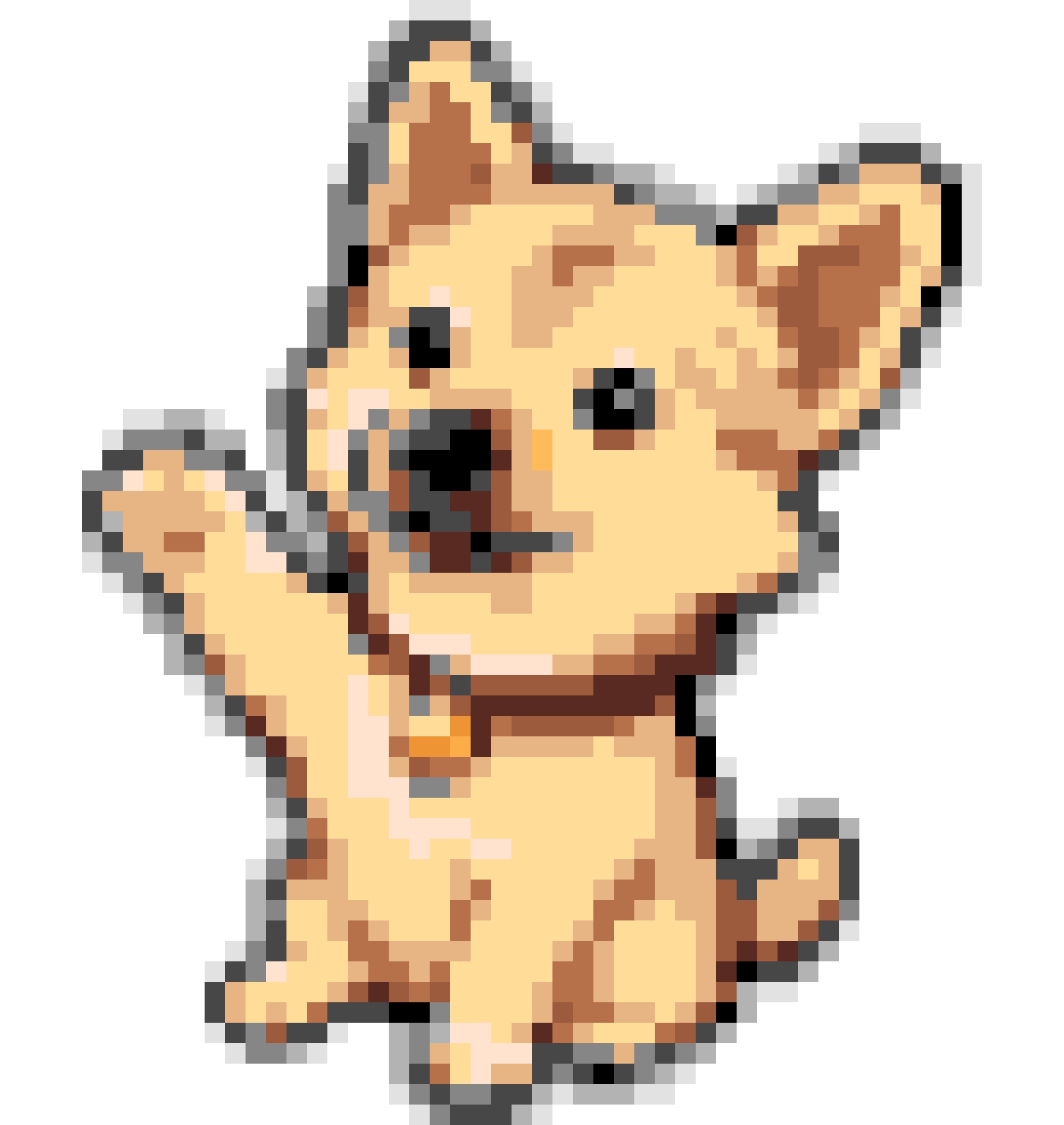 Doggy 2 fuse bead pattern