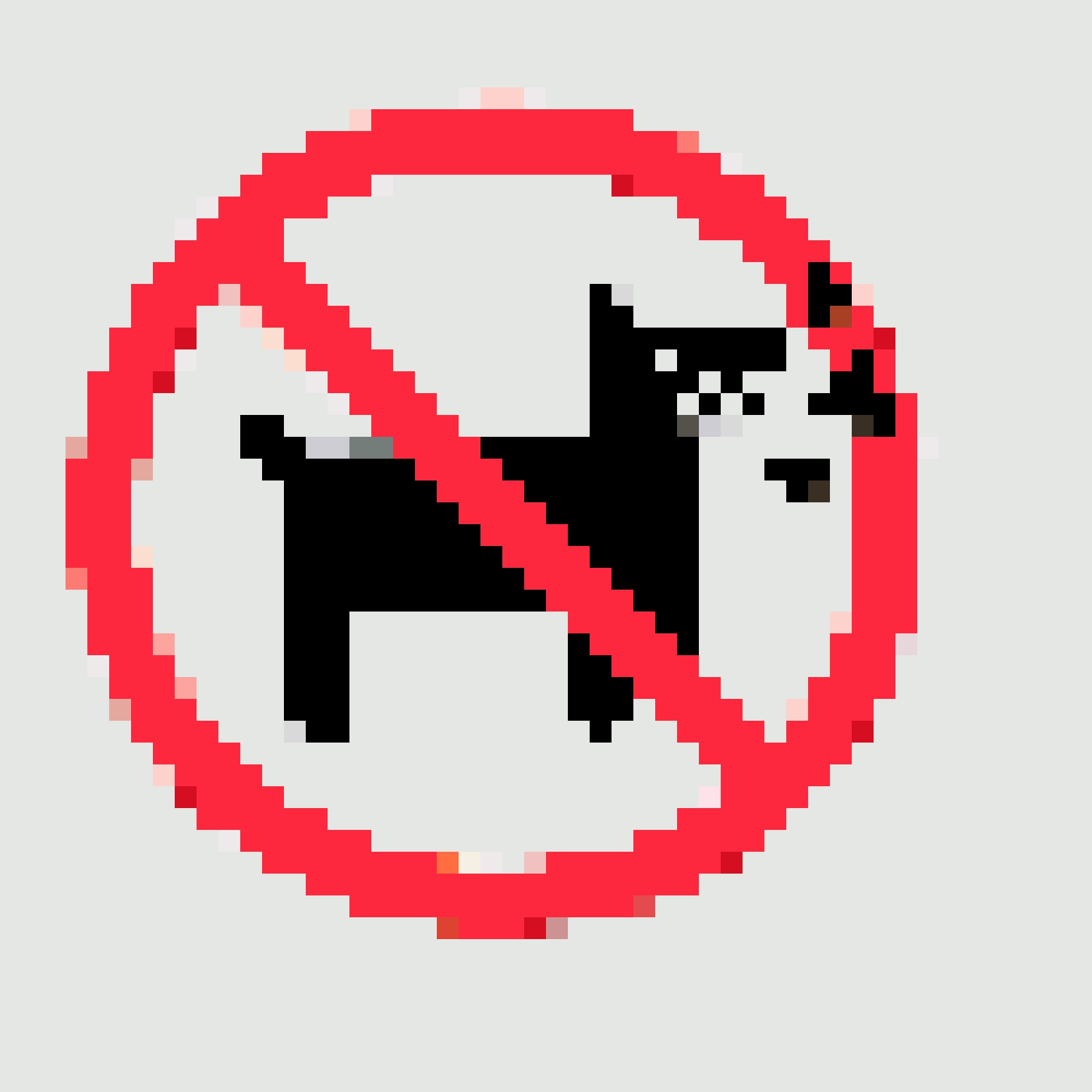 Don’t Barkのアイロンビーズ図案 - ビーズ個数付きプリント用チャート