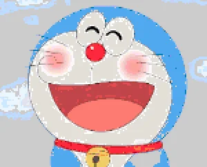 Doraemon 3 نمط خرز دمج (طباعة مجانية)