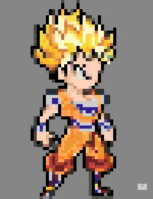 Dragon Ball 1 Bügelperlen-Muster (Kostenlos Druckbar)