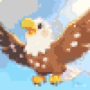 Eagle Motif de Perles à Repasser (Imprimable Gratuit)