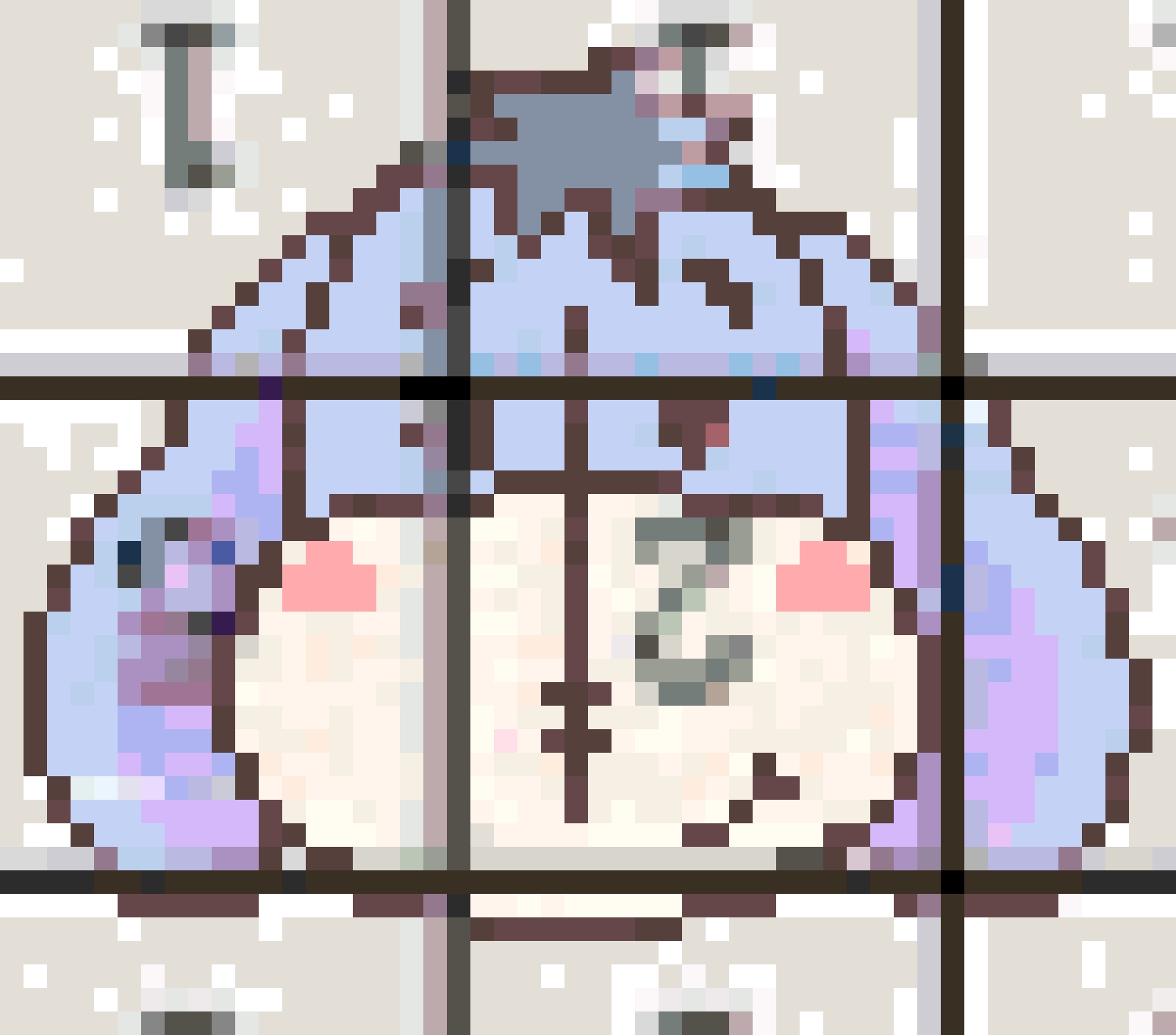 Eeyore fuse bead pattern