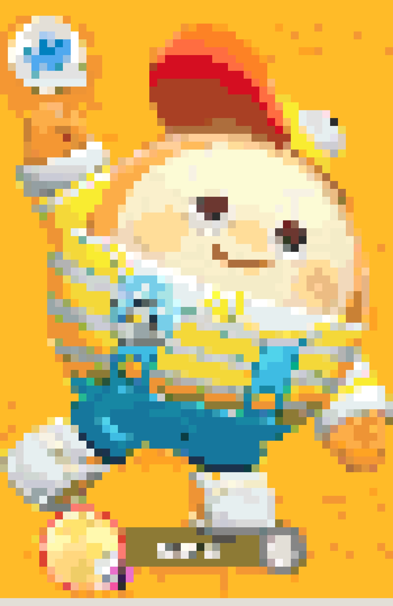 Eggy 2 fuse bead pattern
