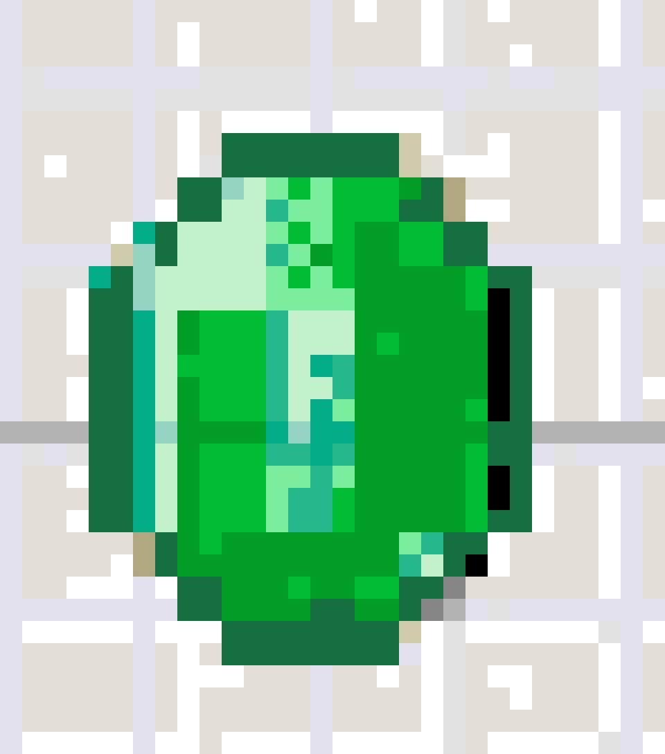 Emerald fuse bead pattern