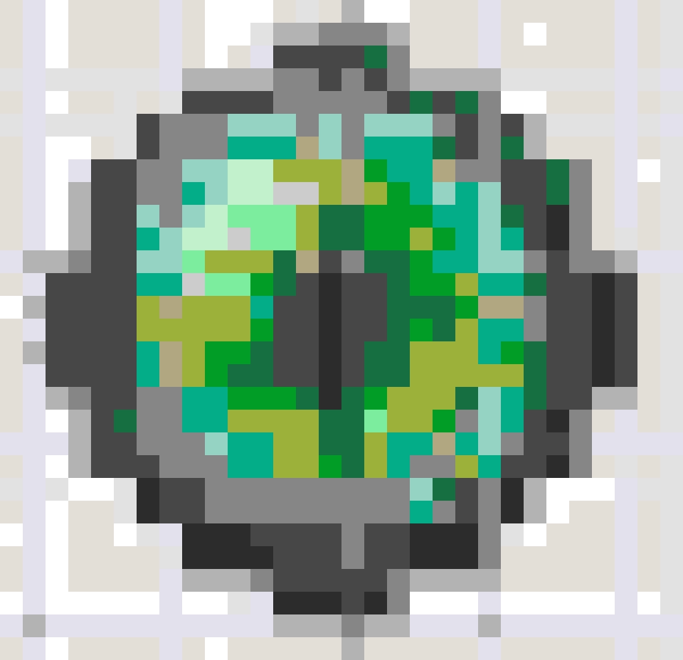 Eye of Ender fuse bead pattern