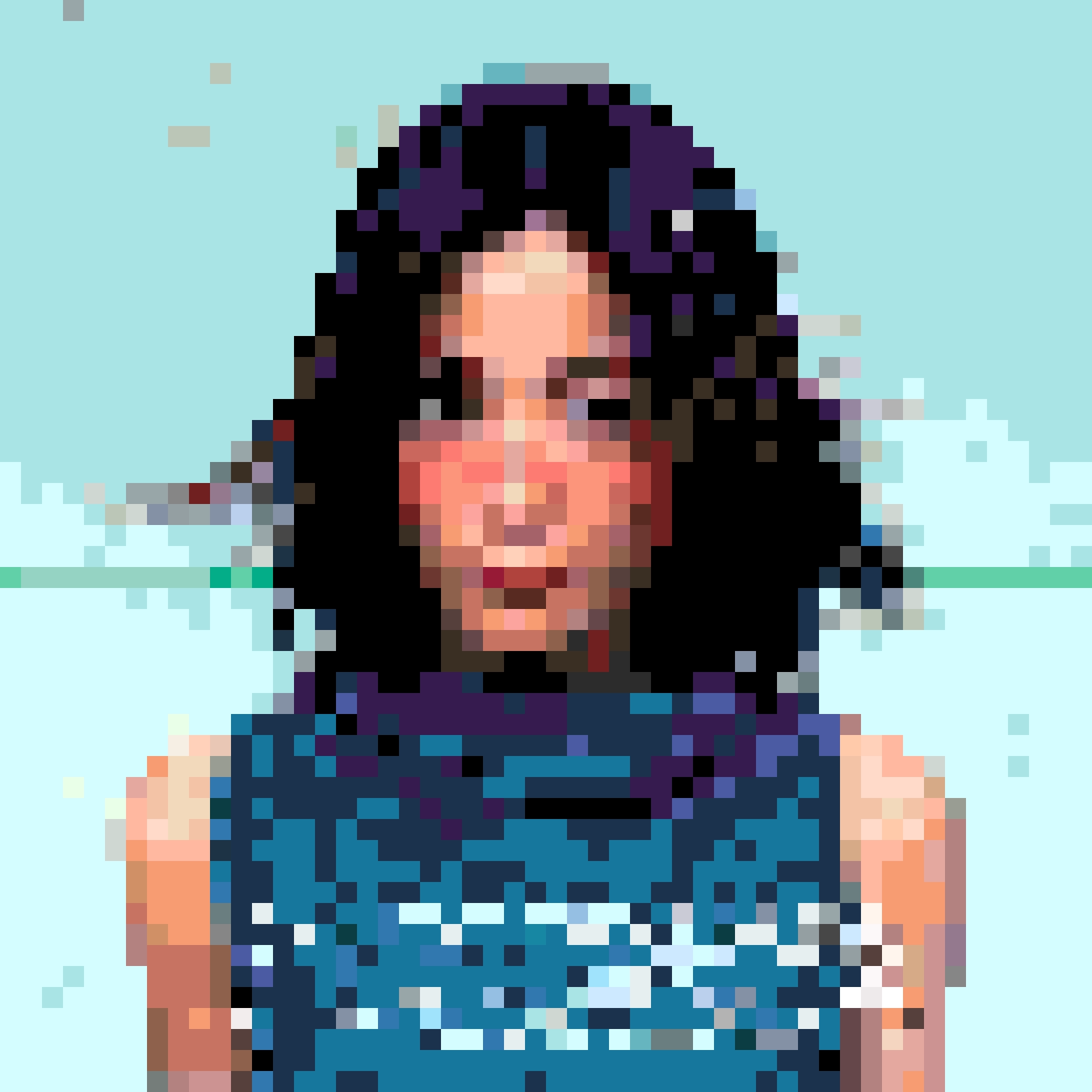 Faye Wong fuse bead pattern
