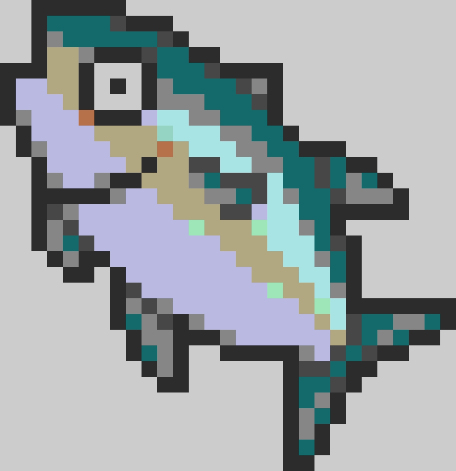 Fish 5 fuse bead pattern