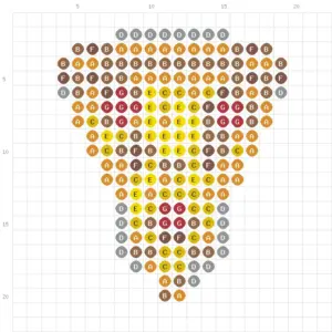 Pizza Slice fuse bead pattern fuse bead pattern