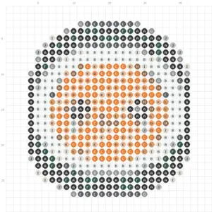 Salmon maki roll fuse bead pattern fuse bead pattern