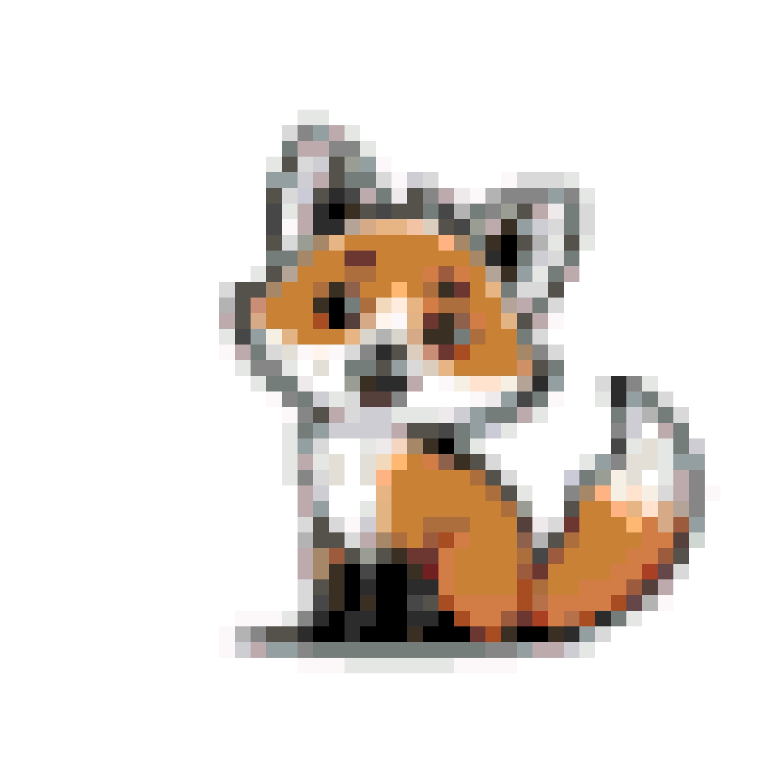 Fox fuse bead pattern