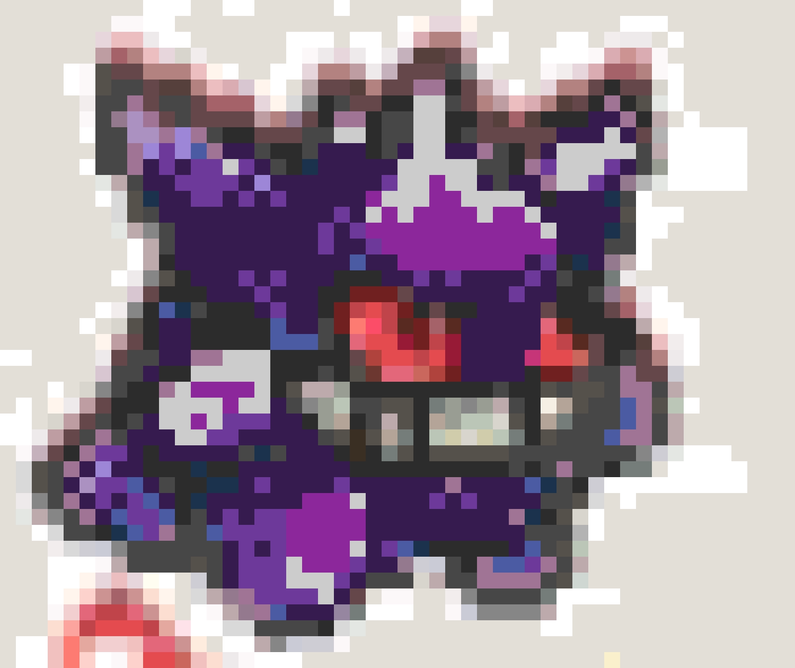 Gengar 2 fuse bead pattern