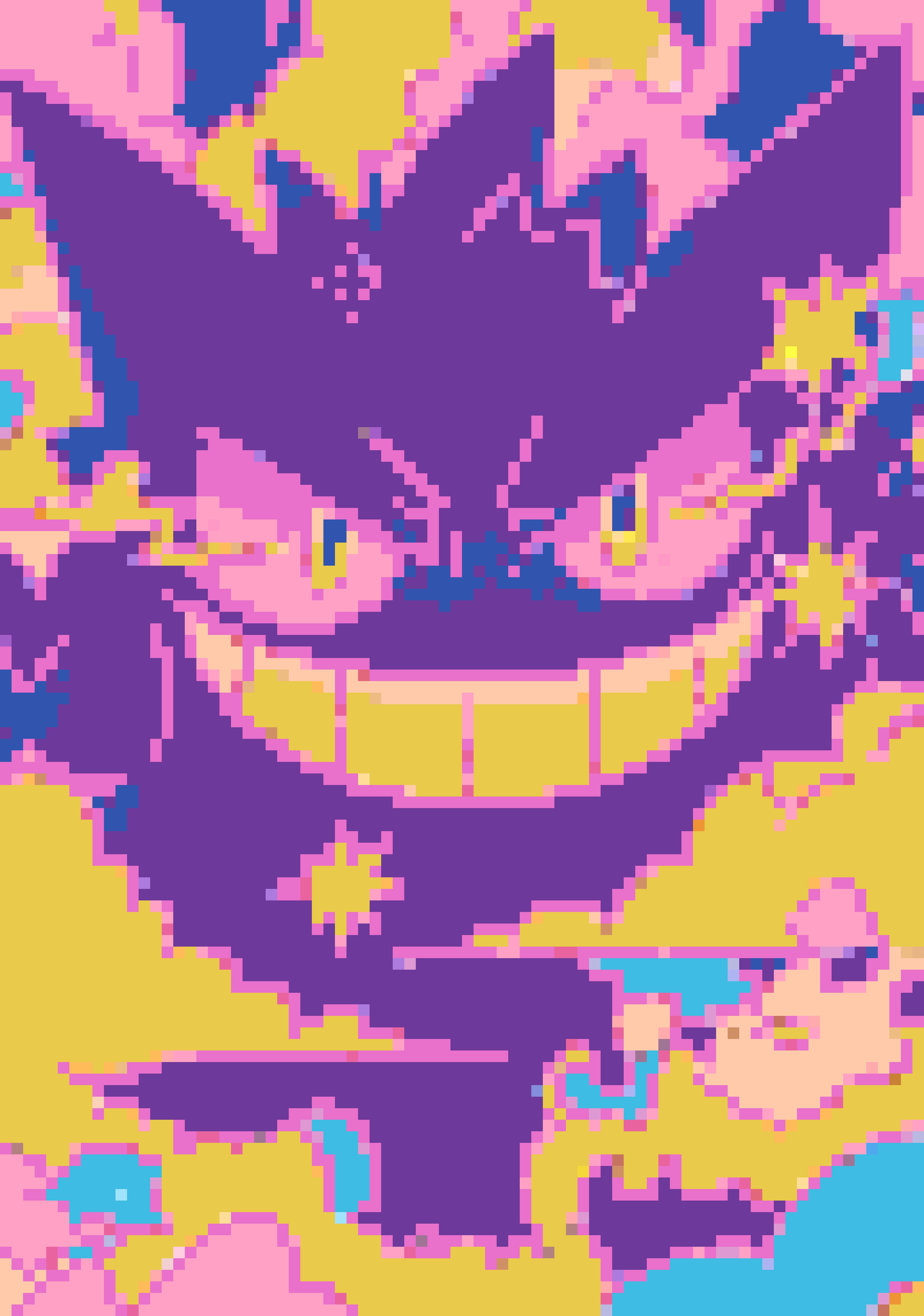 Gengar fuse bead pattern