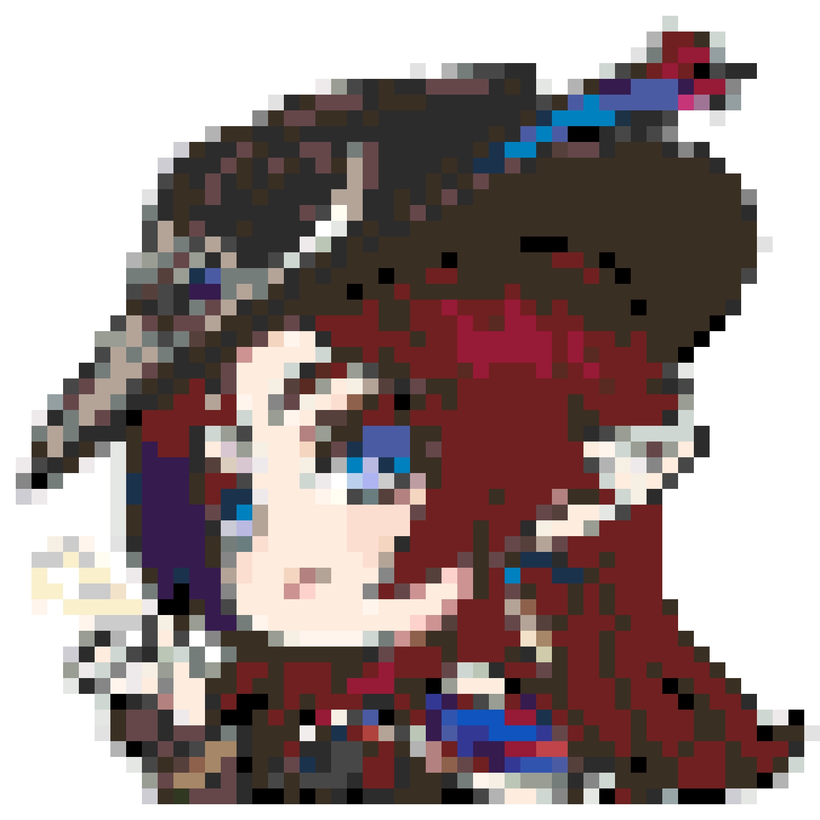 Genshin Chasca fuse bead pattern