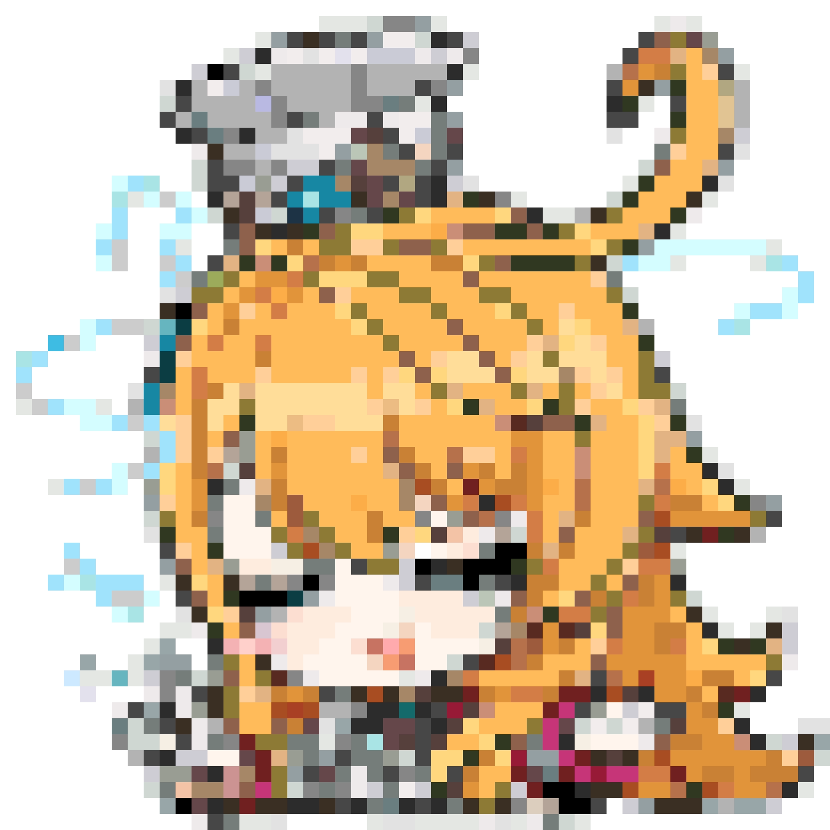 Genshin Escoffier fuse bead pattern