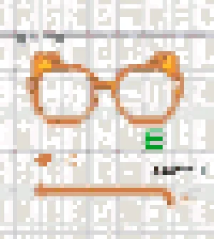 Glasses Fuse Bead Pattern (Free Printable)