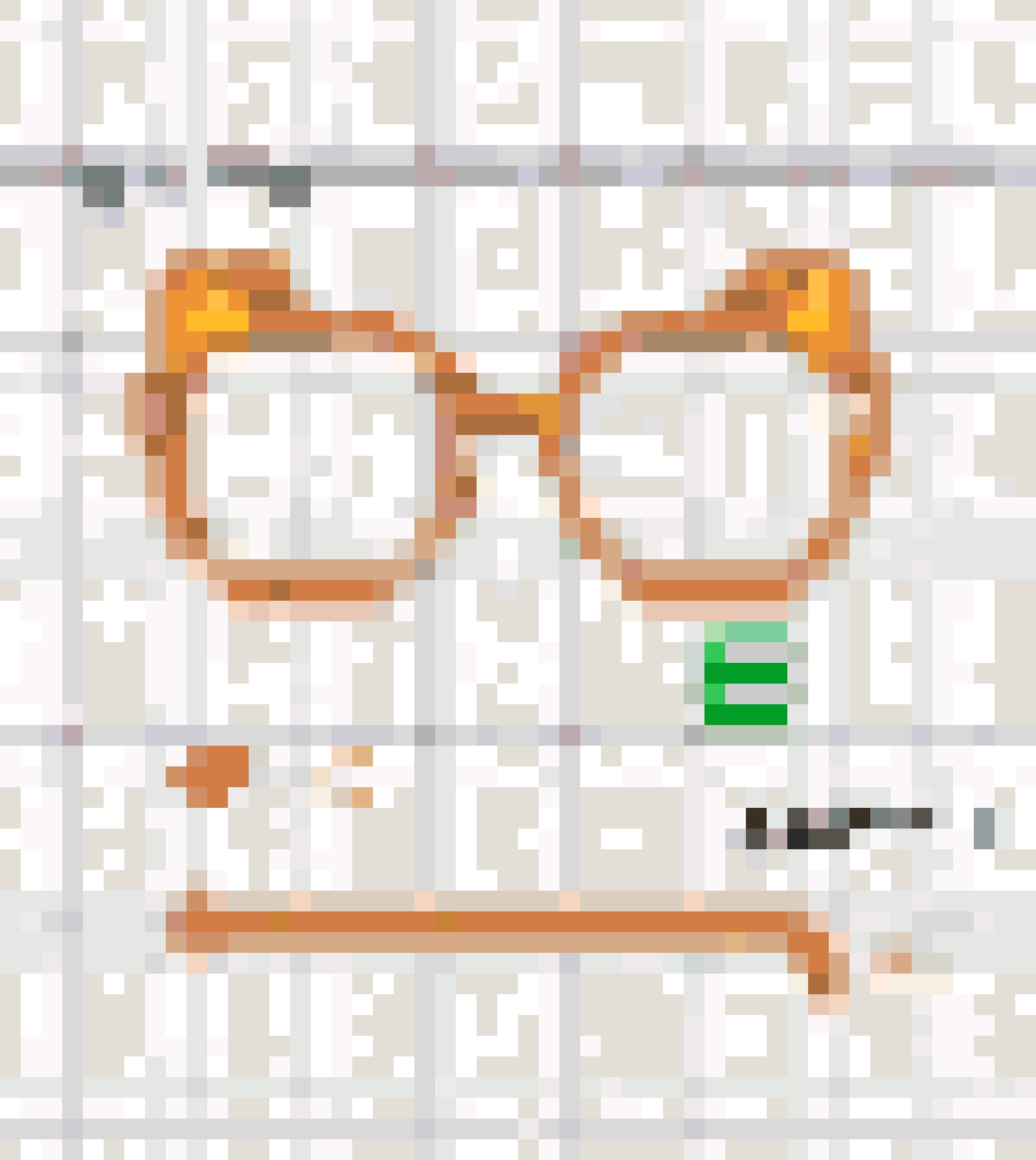 Glasses fuse bead pattern