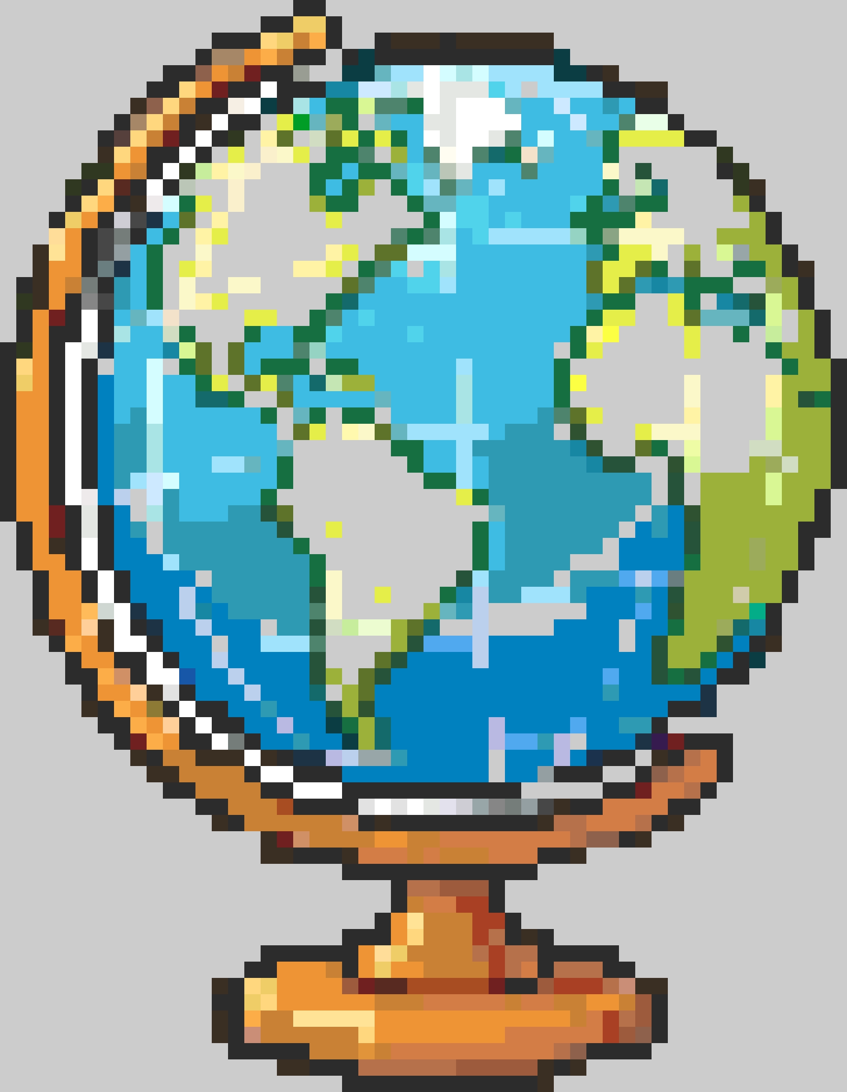 Globe fuse bead pattern
