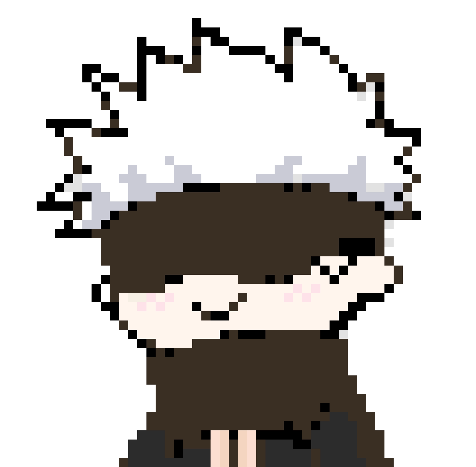 Gojo Satoru 2 fuse bead pattern
