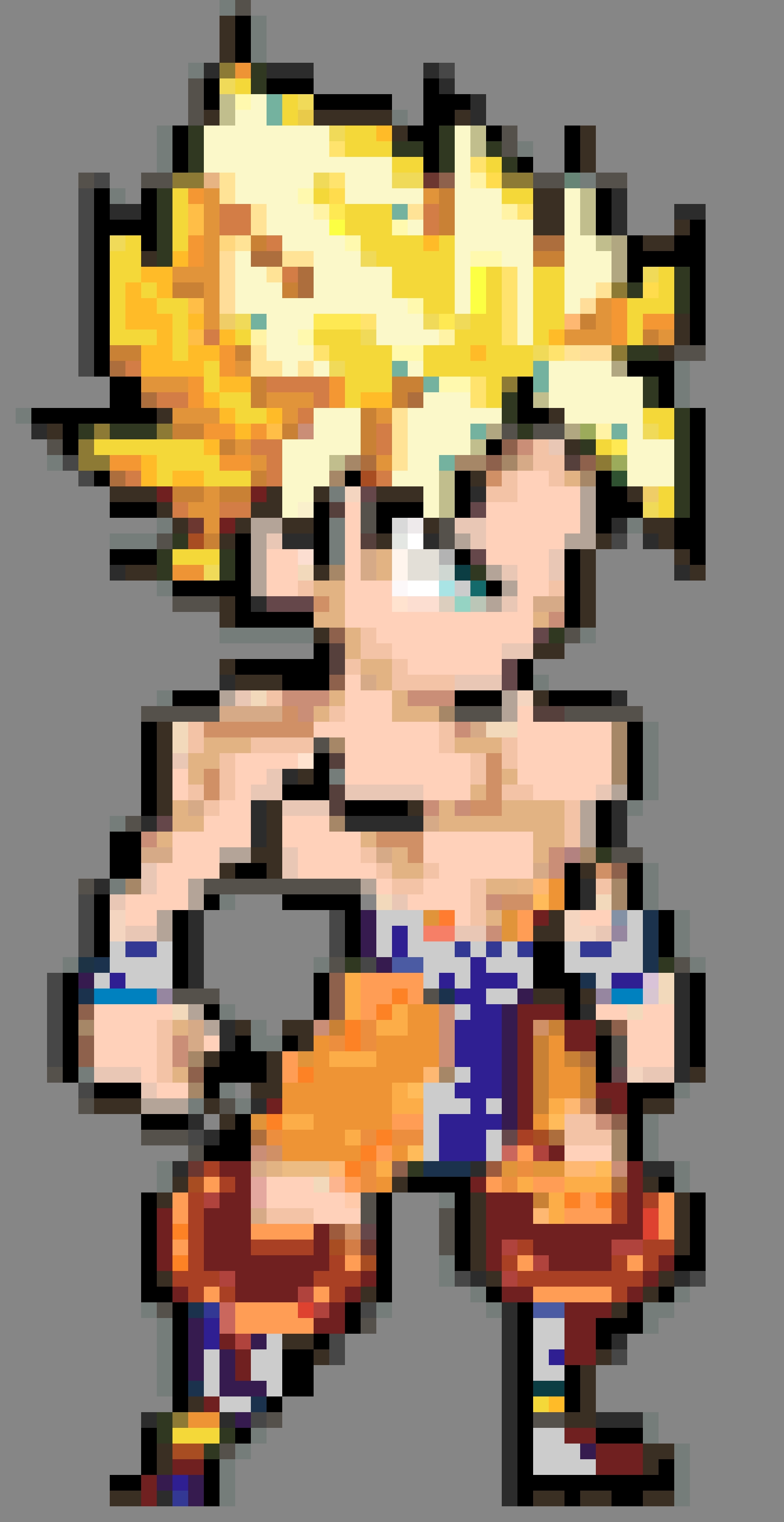 Goku fuse bead pattern