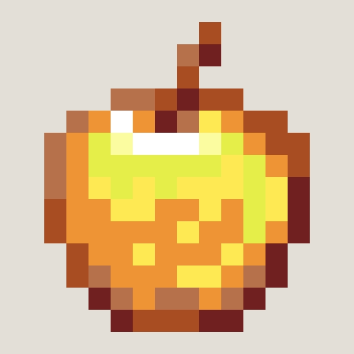 Golden Apple 2 fuse bead pattern