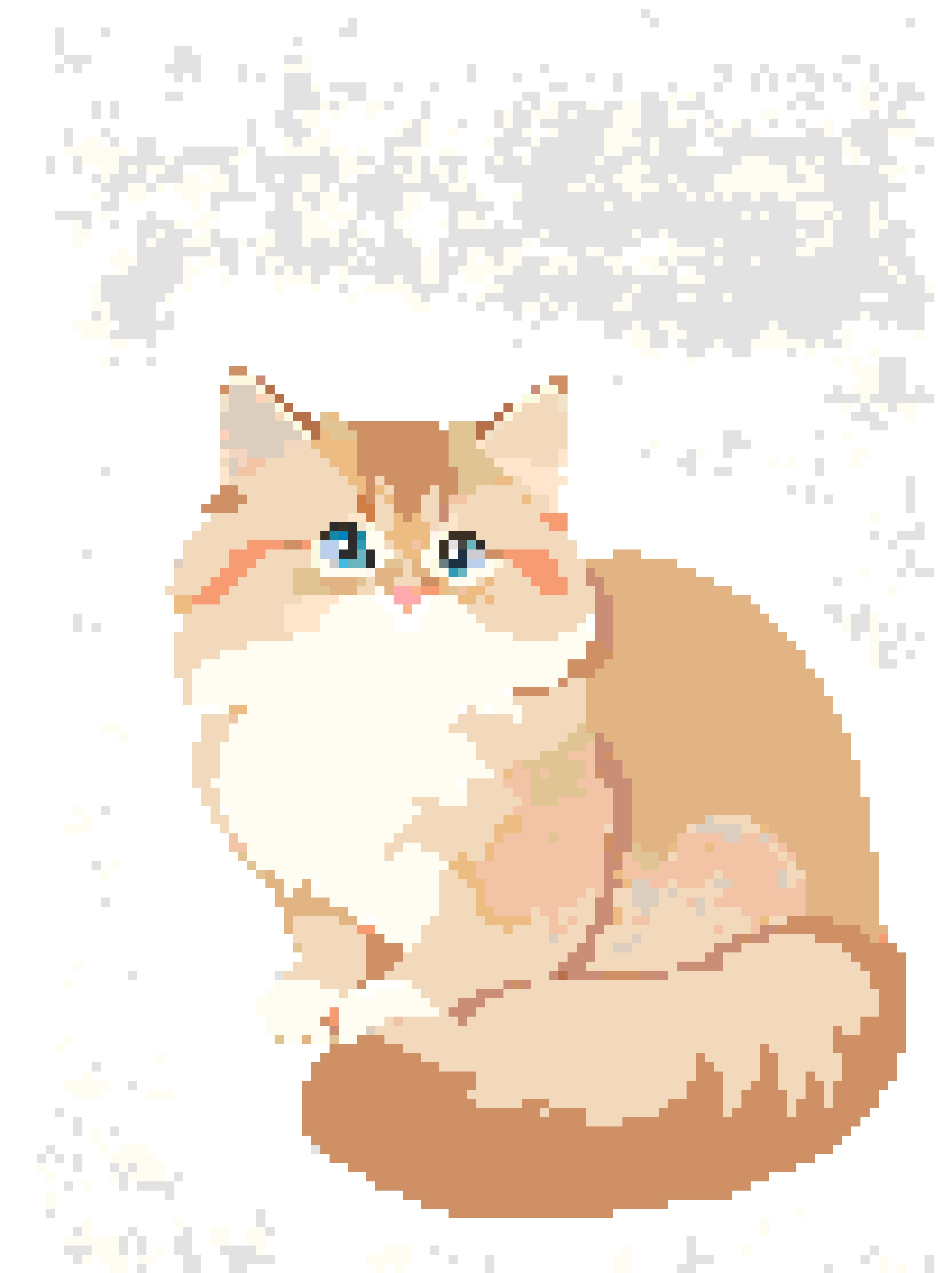 Golden Chinchilla fuse bead pattern