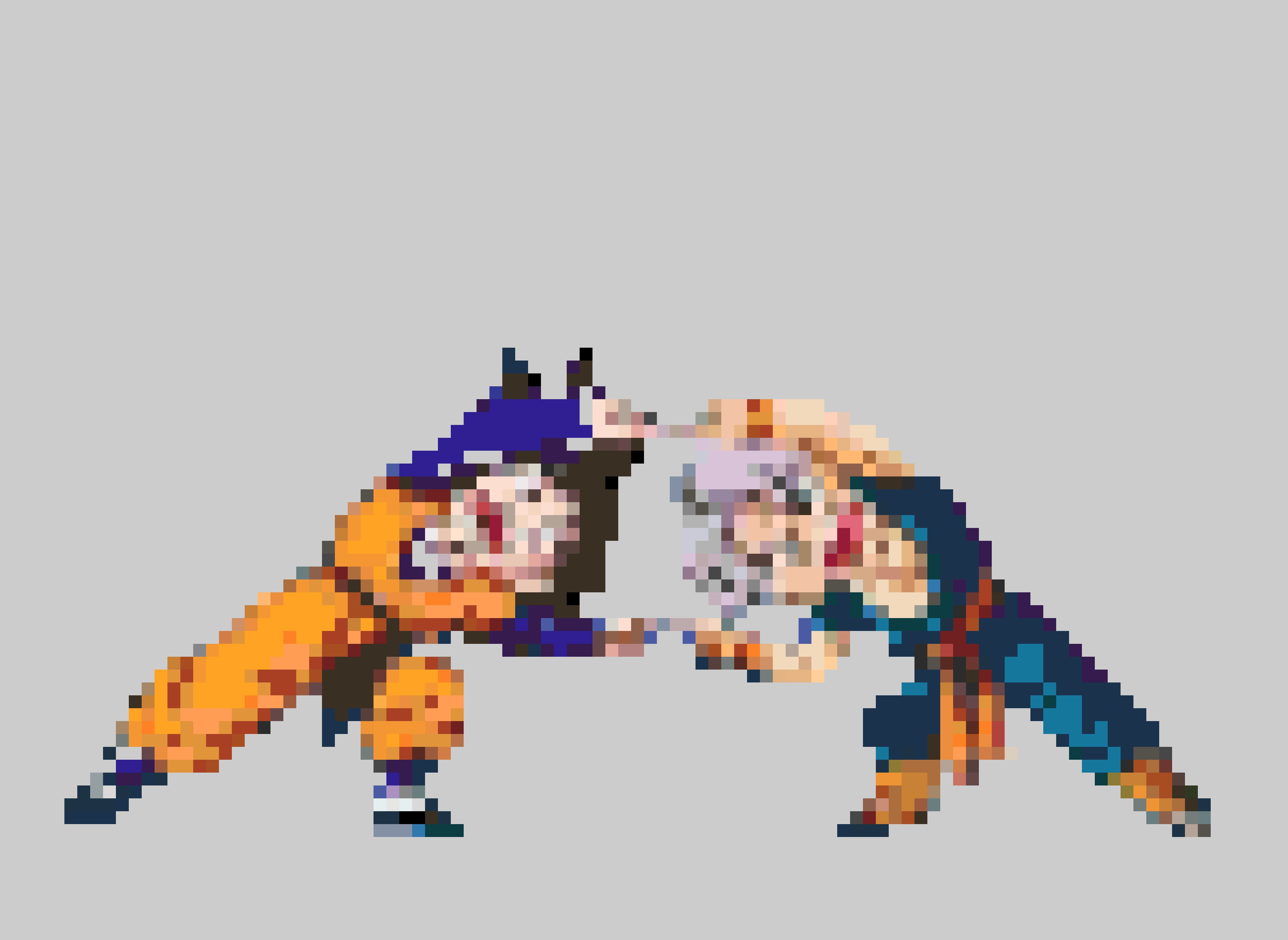 Gotenks Clean fuse bead pattern
