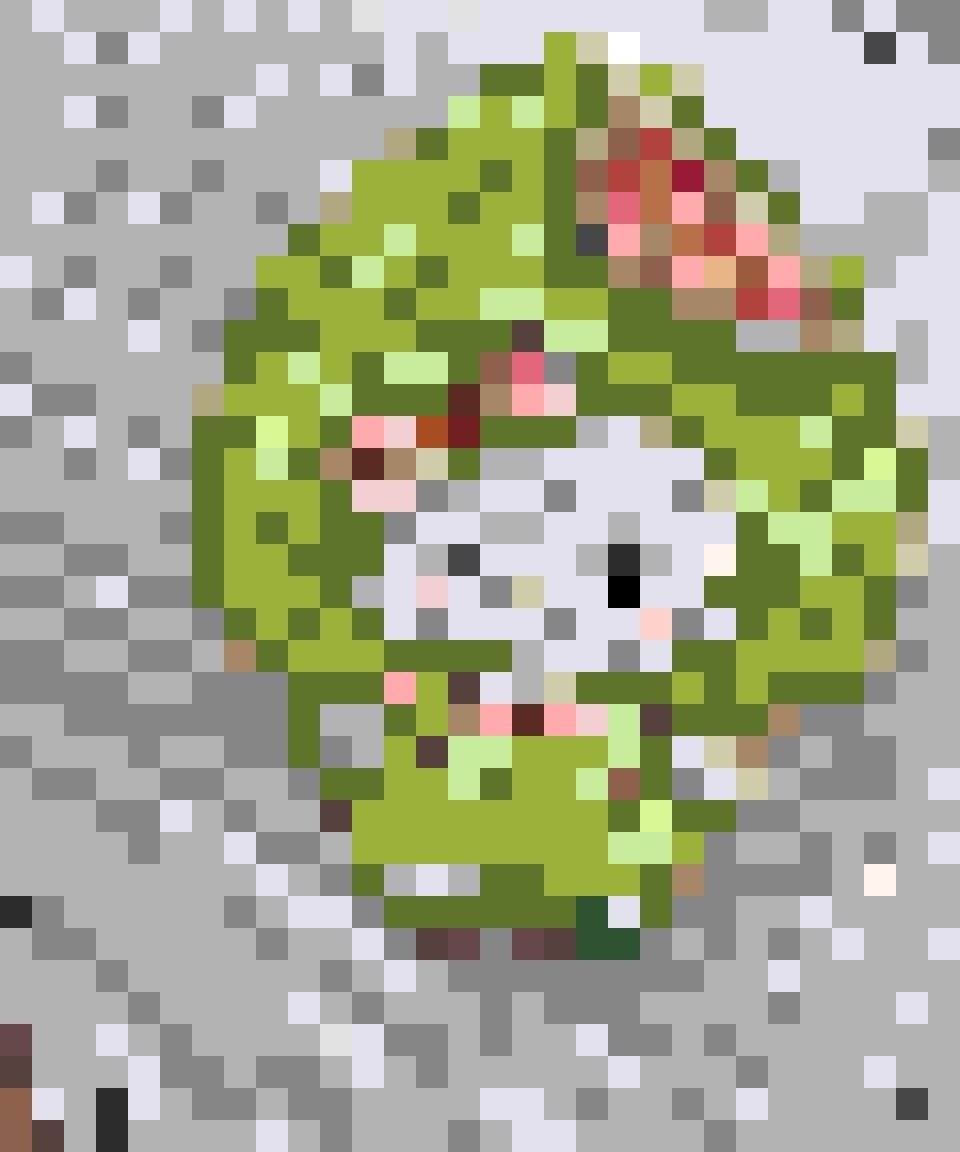 Guava Kitty fuse bead pattern