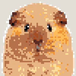 Guinea Pig 퓨즈 비즈 도안 (무료 인쇄)
