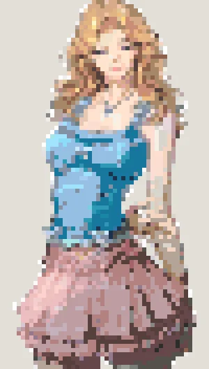 Hailey Fuse Bead Pattern (Free Printable)