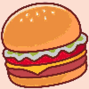 Hamburger 2 Motif de Perles à Repasser (Imprimable Gratuit)