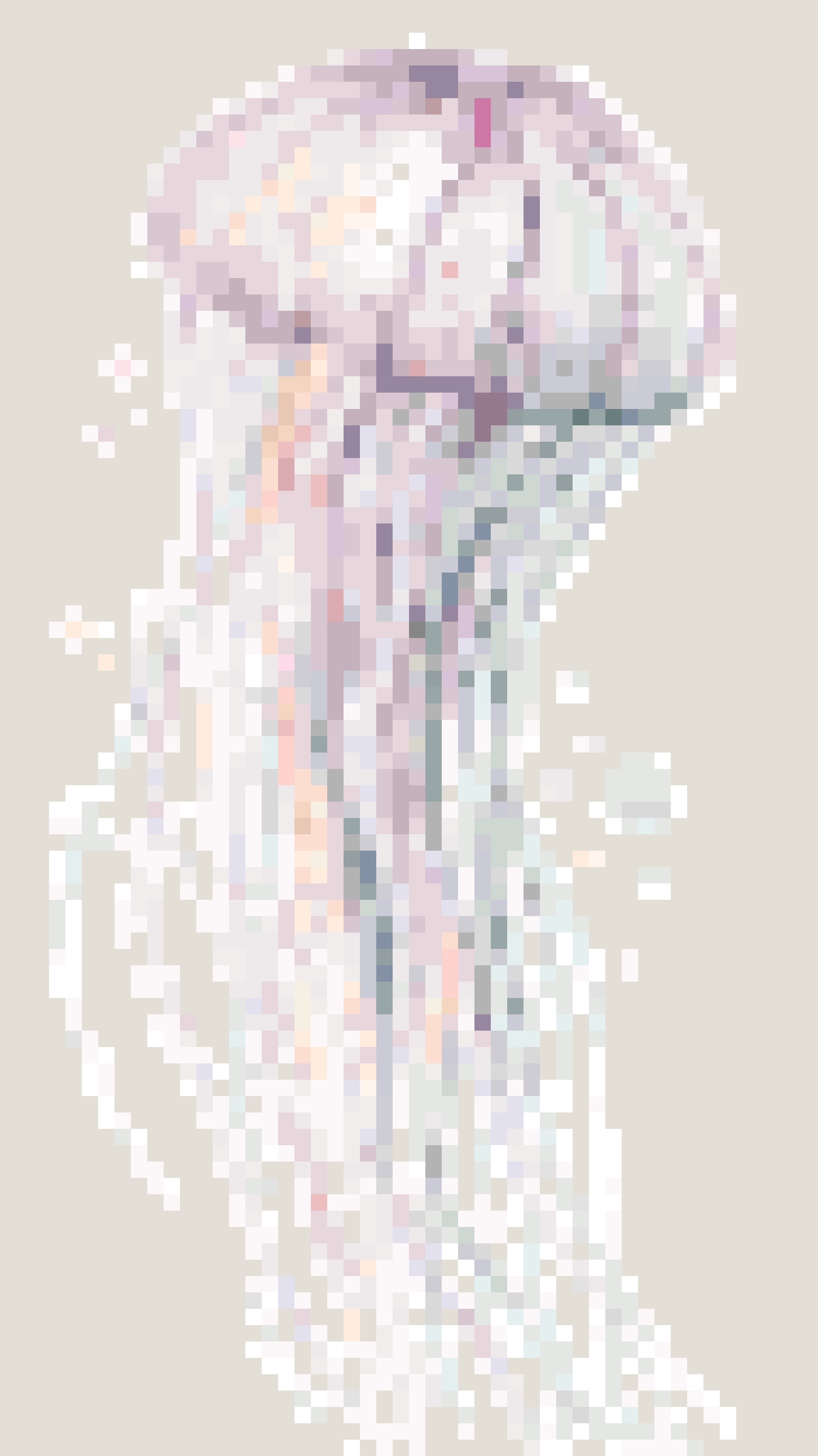 Hand-drawn Jellyfish fuse bead pattern