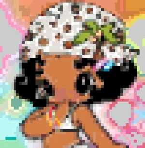Hawaiian Island Bead Avatar アイロンビーズ図案（無料プリント）