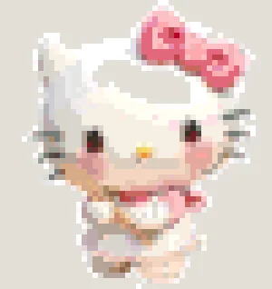 Hello Kitty 4 نمط خرز دمج (طباعة مجانية)