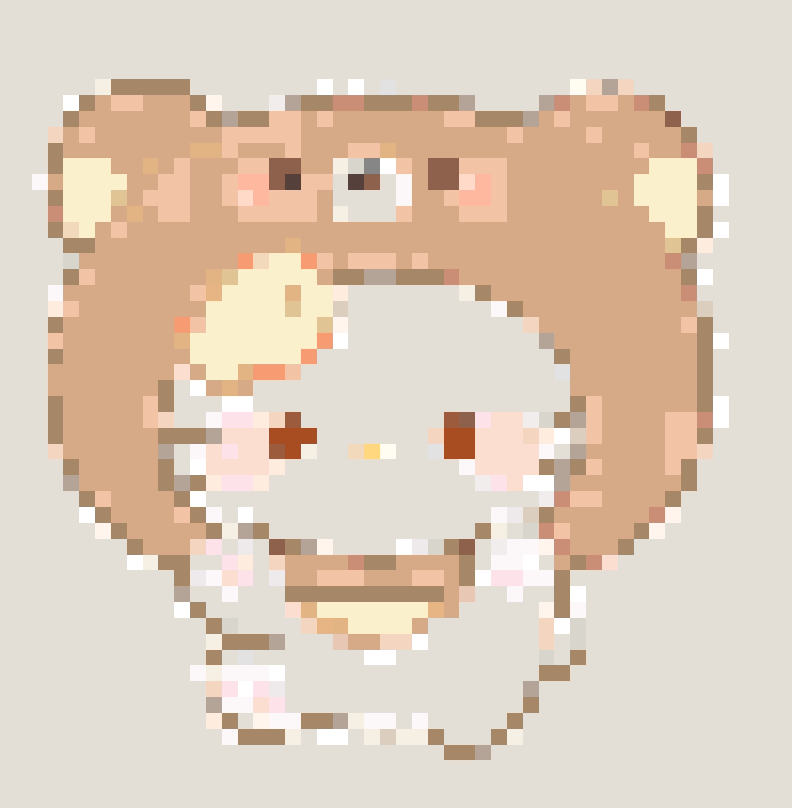 Hello Kitty fuse bead pattern - printable chart with bead counts