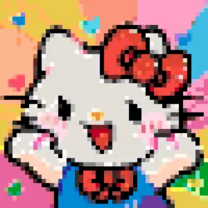 Hello Kitty grande Motif de Perles à Repasser (Imprimable Gratuit)