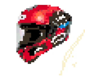 Helmet 2 Fuse Bead Pattern (Free Printable)